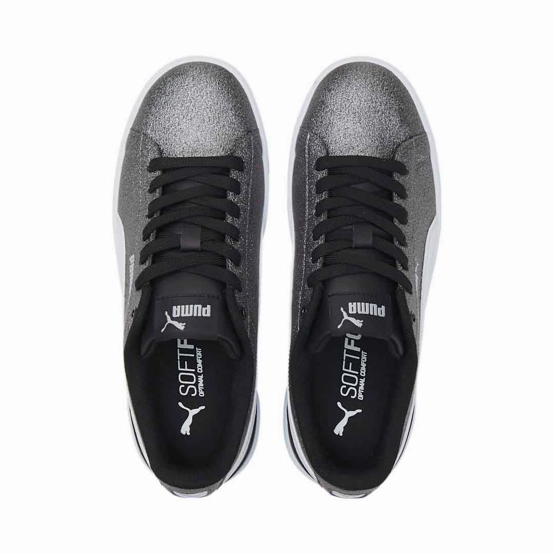 Recycled Polyester Fabric Adaptive Fit Lacing Puma - Kids' (Junior) Vikky V3 Glitz Shoes (384701 01)