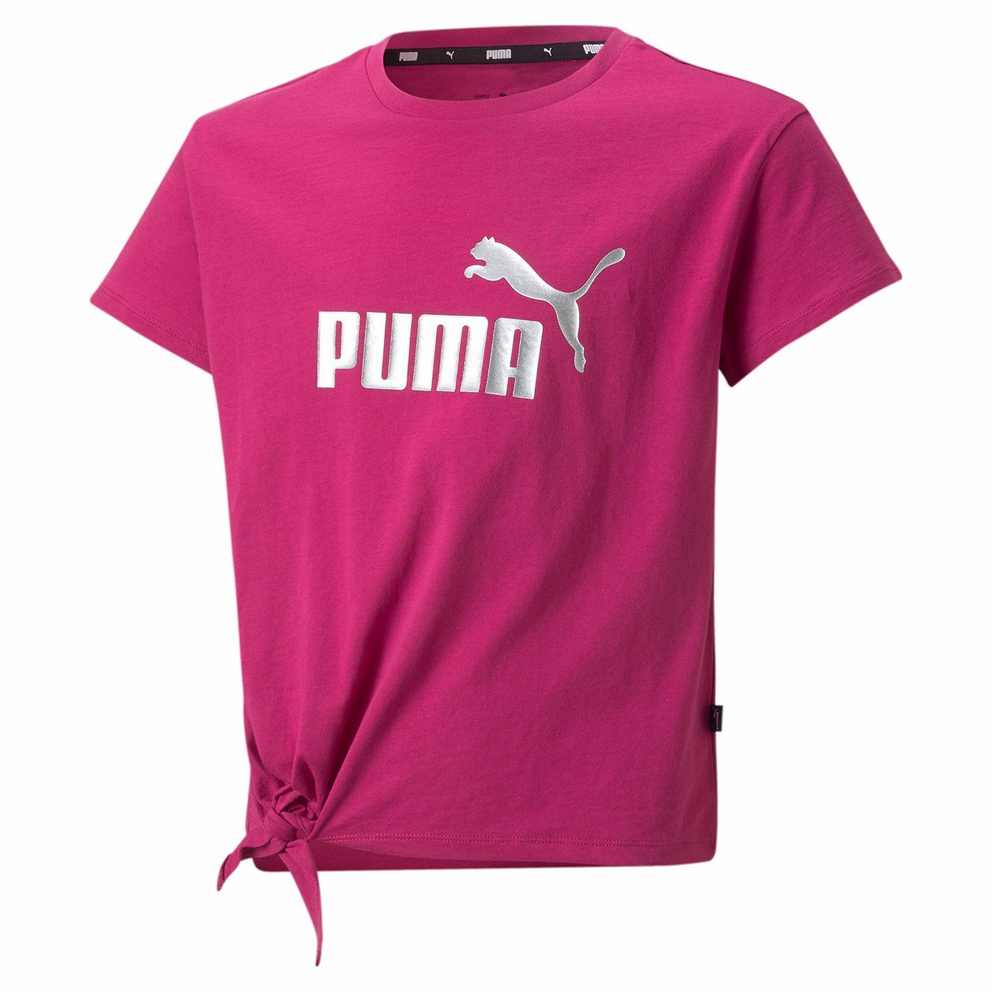 Puma ESS  Logo Knotted Tee G 846956-14 festival fuchsia Elderly clothing Moisture Management