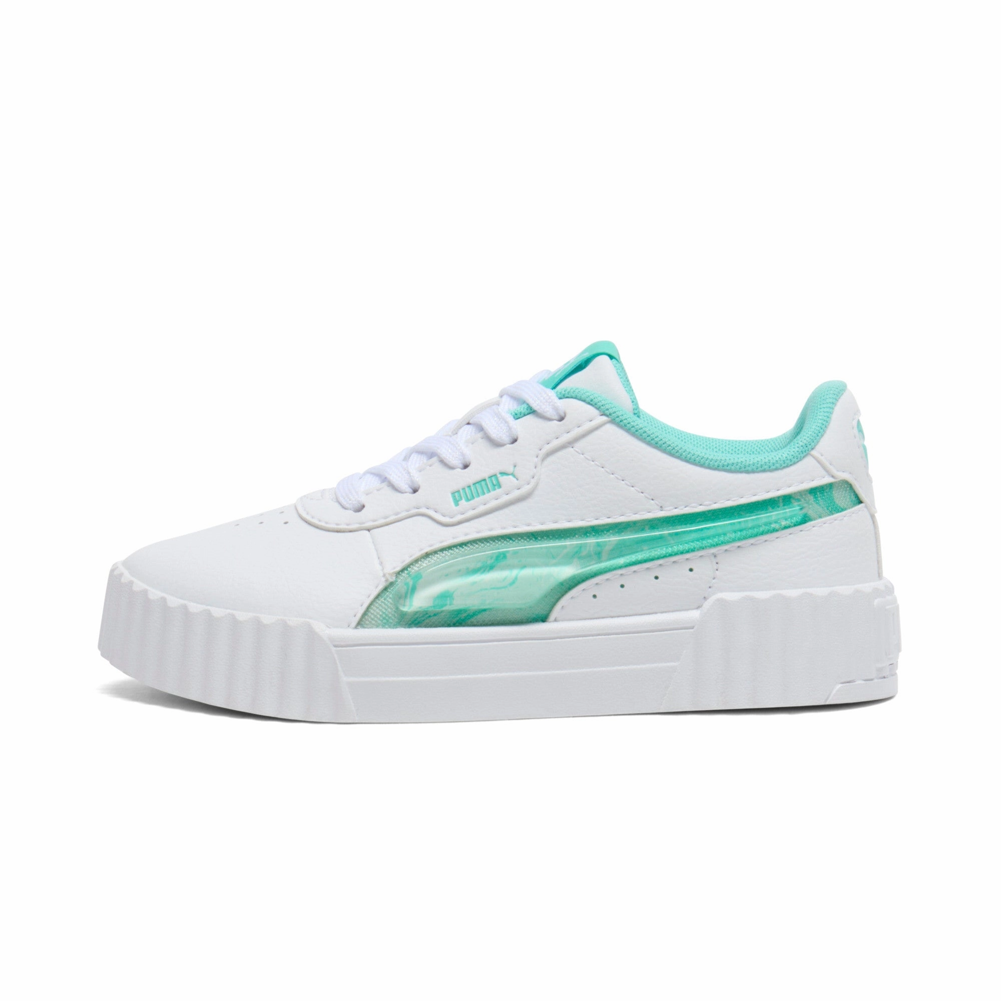 Wear comfort High Top Stability PUMA Little Kids Girls' Carina 3.0 Jelly Fade Sneakers
