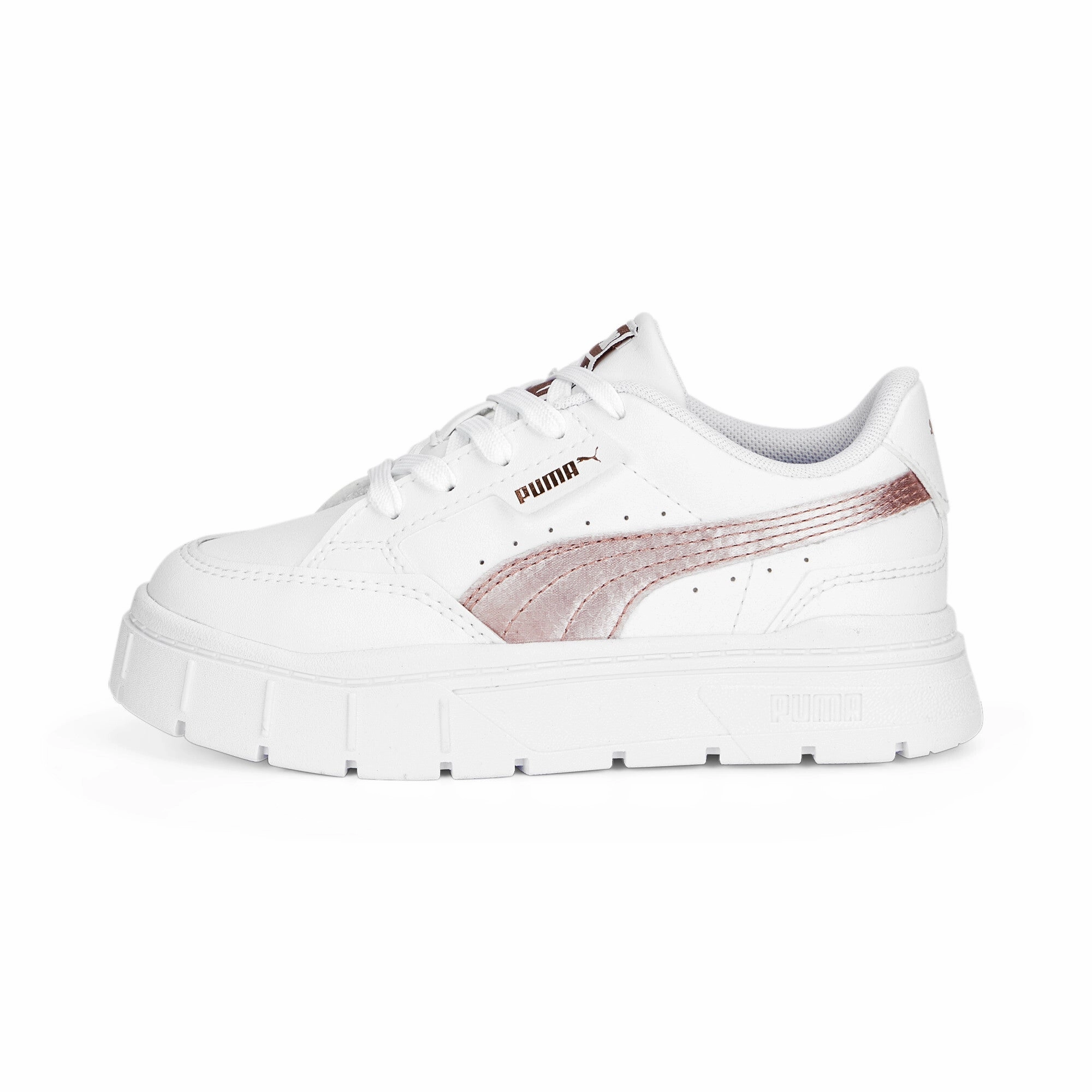 Clean Form PUMA Little Kids Girls' Mayze Stack Shine Sneakers