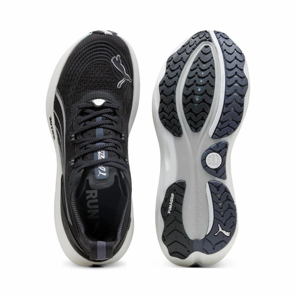 Puma Men's ForeverRun NITRO 2 Running Shoes in PUMA Black/PUMA White SS25 Thermobonded Seams