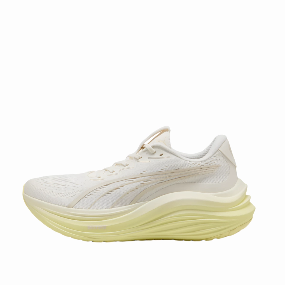 Flexibility - improving PUMA Men's MagMax NITRO Running Shoes in Warm White/Gold Moon AW25
