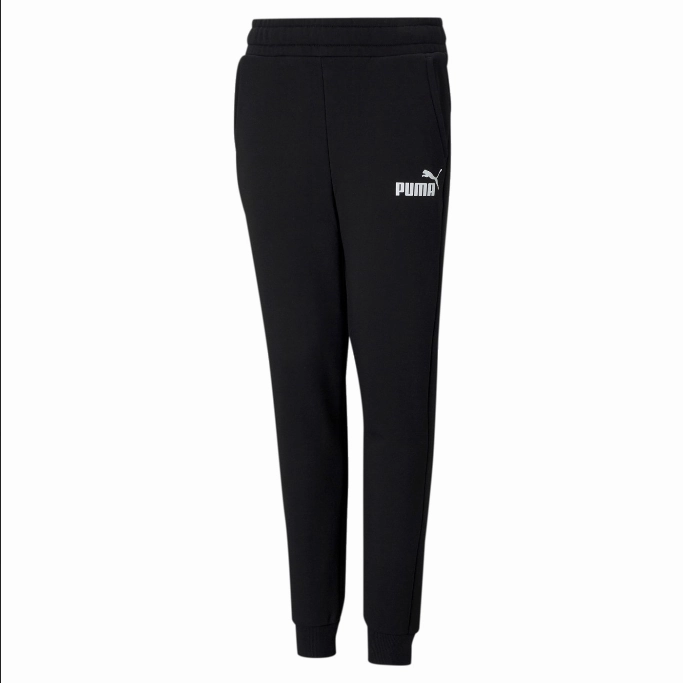Eco Friendly Fabric Four Way Stretch Puma Pantalone in felpa da ragazzo con polsino ESS Slim Pants 586975 01 nero