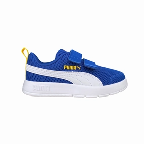Shock Absorption Sole Puma scarpa da ginnastica da bambino Courtflex V3 Mesh PS 398085-05 blu