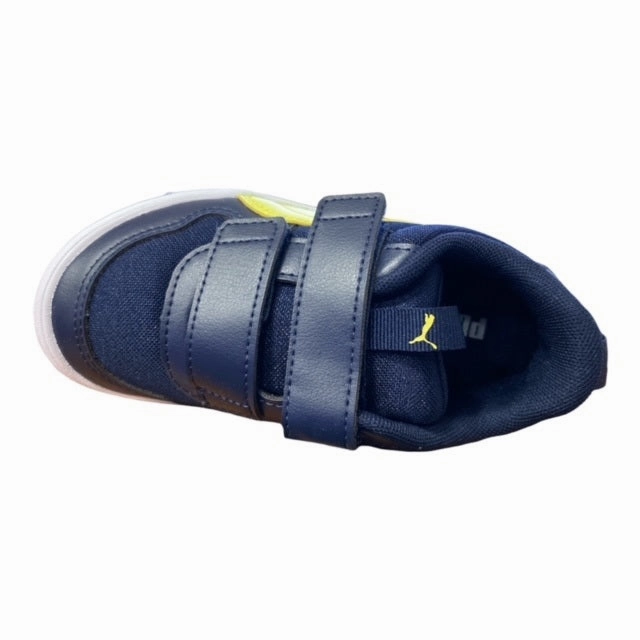 Puma scarpa da ginnastica da bambino Multiflex Mesh V Ps 380845 05 blu-limone Ultra Light Outsole Senior