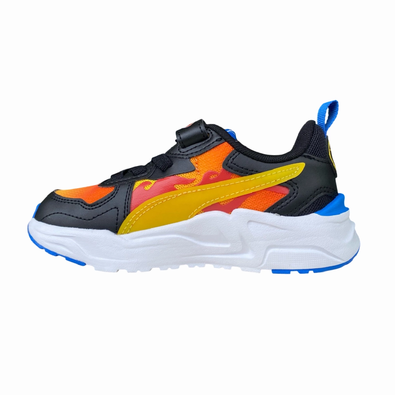 Puma scarpa da ginnastica junior Trinity Lite Hot Wheels 401407-01 nero-acero-fuoco Shock   Absorbing Midsole Body Mobility