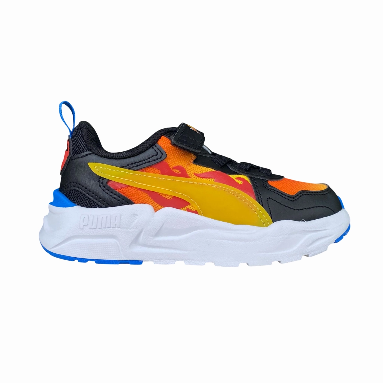Solid Color Dynamic Fit Frame Puma scarpa da ginnastica junior Trinity Lite Hot Wheels 401407-01 nero-acero-fuoco