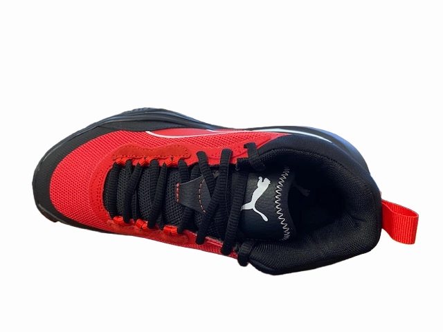Puma Scarpa da pallacanestro da ragazzo Playmaker 387353 02 rosso-nero-bianco Multi Surface