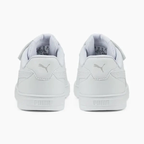 Puma scarpa sneakers da bambini con laccio elastico e velcro Caven 389307 01 bianco Running Challenges supportive synthetic shoes