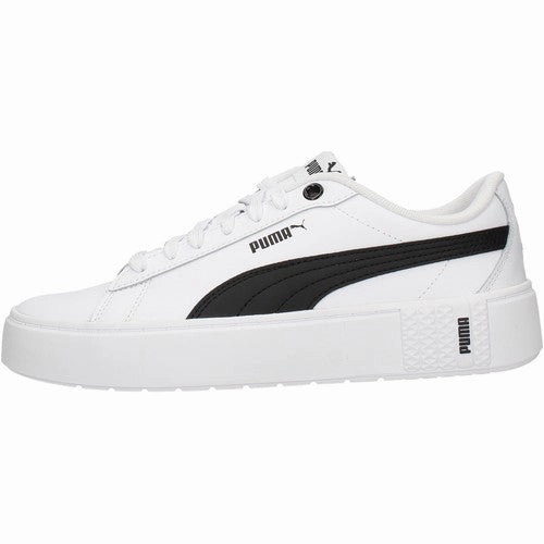 Puma scarpa sneakers da donna con zeppa Smash Platform v2 L 373035 02 bianco expert running shoes cruelty - free