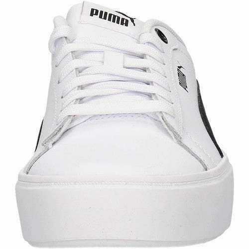 Puma scarpa sneakers da donna con zeppa Smash Platform v2 L 373035 02 bianco RemovableInsole PU - midsole