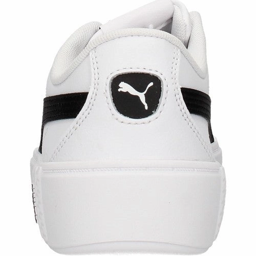 Puma scarpa sneakers da donna con zeppa Smash Platform v2 L 373035 02 bianco Anti Slip Grip Technology
