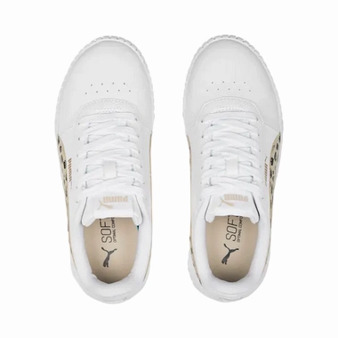 Quick   Drying Material Puma scarpa sneakers da ragazza Carina 2.0 Animal 392024 01 bianco nero oro