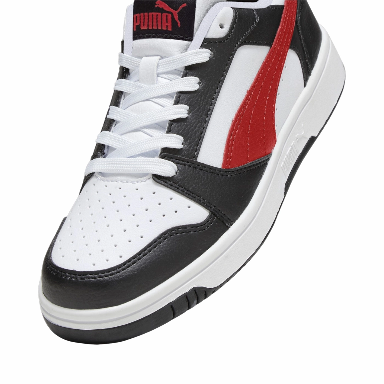 Advanced Foam Technology Puma scarpa sneakers da ragazzi Rebound v6 393833-04 bianco-nero-rosso