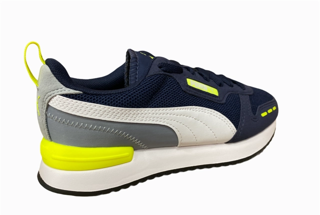 Puma scarpa sneakers da ragazzo R78 373616 17 blu-giallo Anti - odor