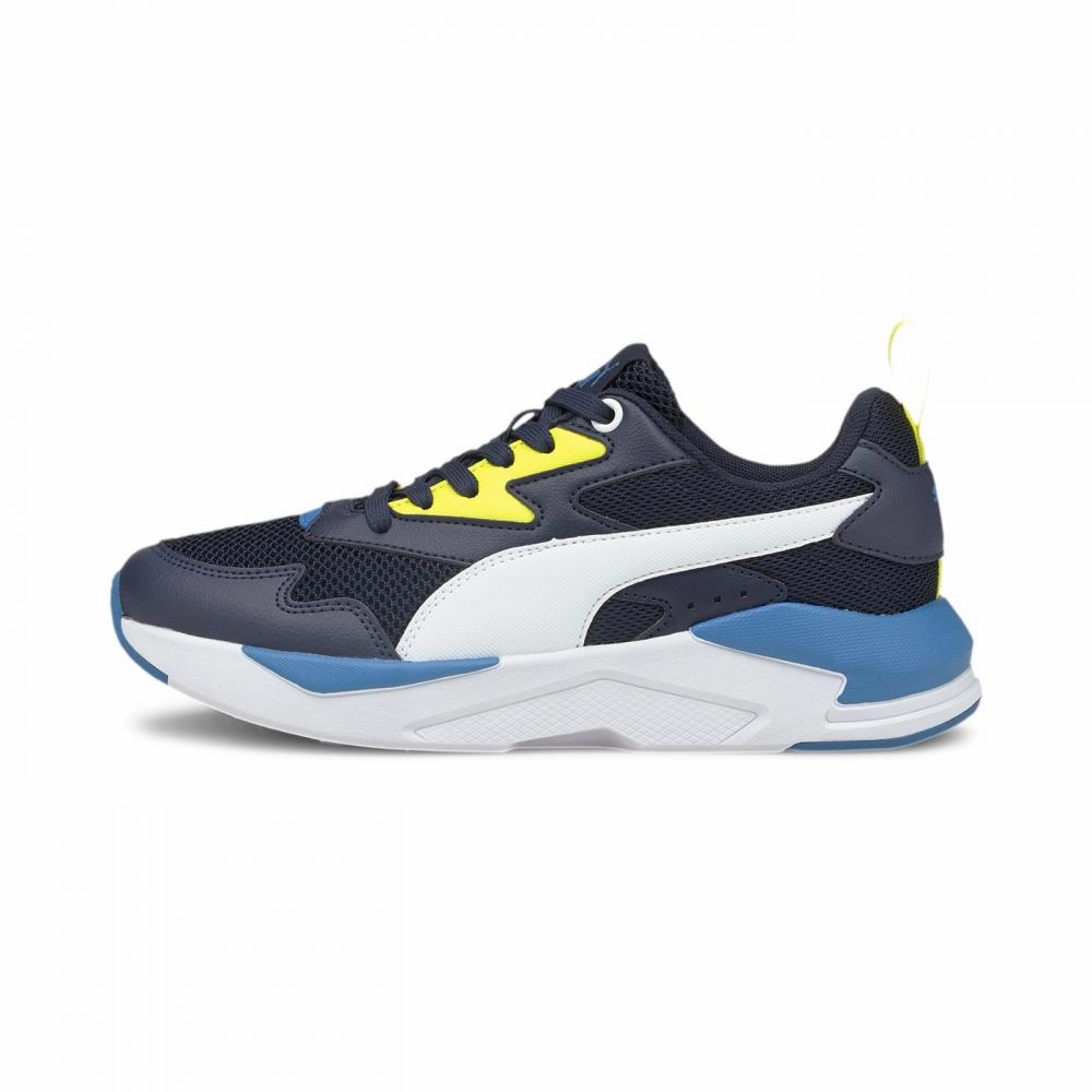Puma scarpa sneakers da ragazzo X-Ray Lite 374393 10 blu-bianco Adaptive Responsiveness Cross-trainer
