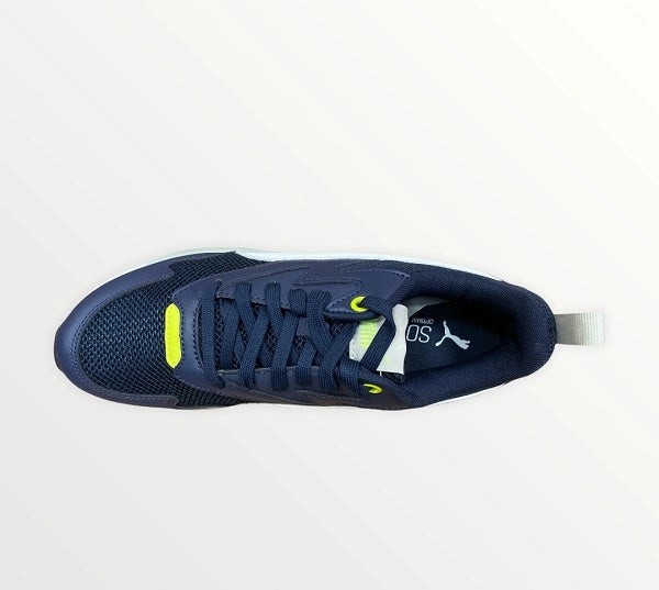 Puma scarpa sneakers da ragazzo X-Ray Lite 374393 21 blu bianco giallo Adjustable Belt