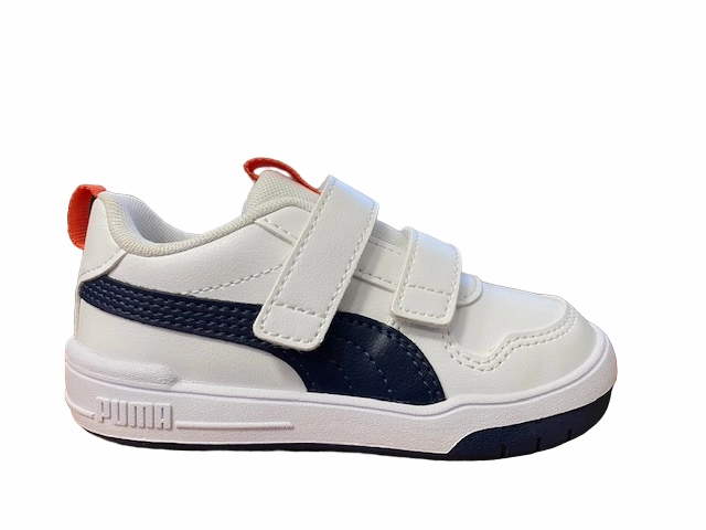 Foot Shape Microfiber Lace Loops Puma sneakers da bambino con strappi Multiflex SL V Infant 380741 11 white-peacoat