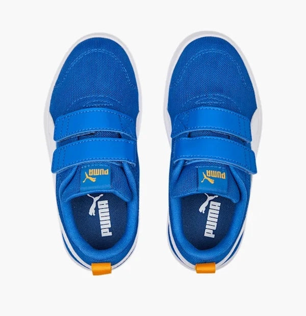 Puma Sneakers da bambino in mesh traspirante Courtflex v2 371758-14 victoria blue-white-zinnia New Arrival