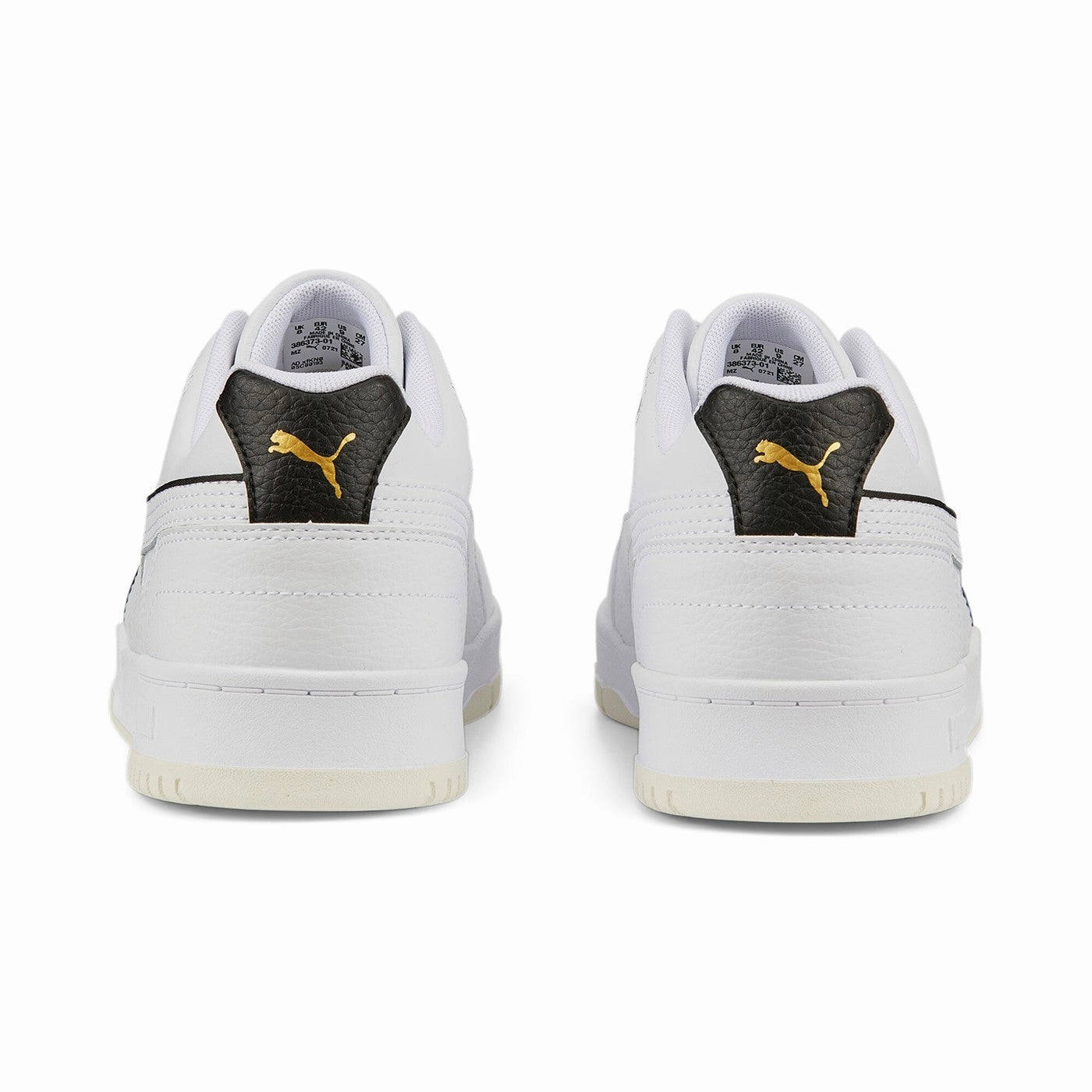 Footbed Relief Puma sneakers da uomo RBD Game Low 386373 01 bianco nero oro