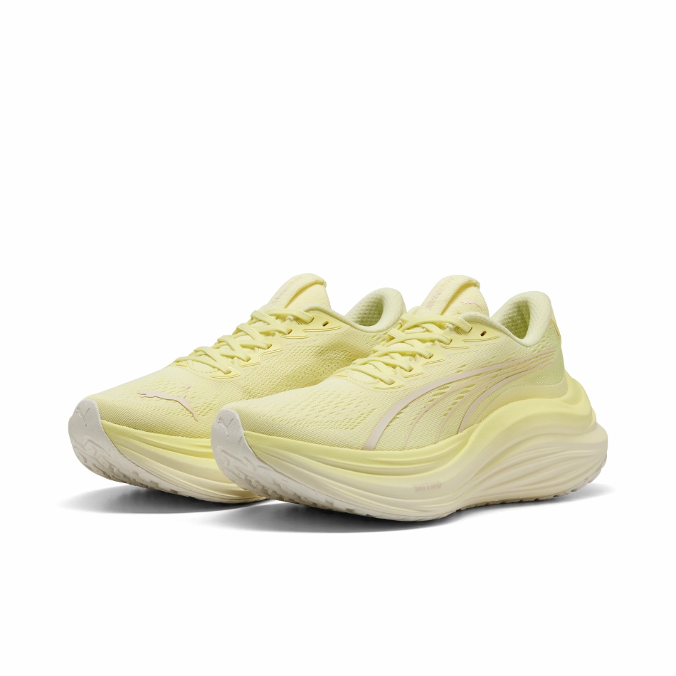 treadmill workout running shoes Ultimate Comfort PUMA Women's MagMax NITRO Running Shoes in Gold Moon AW25