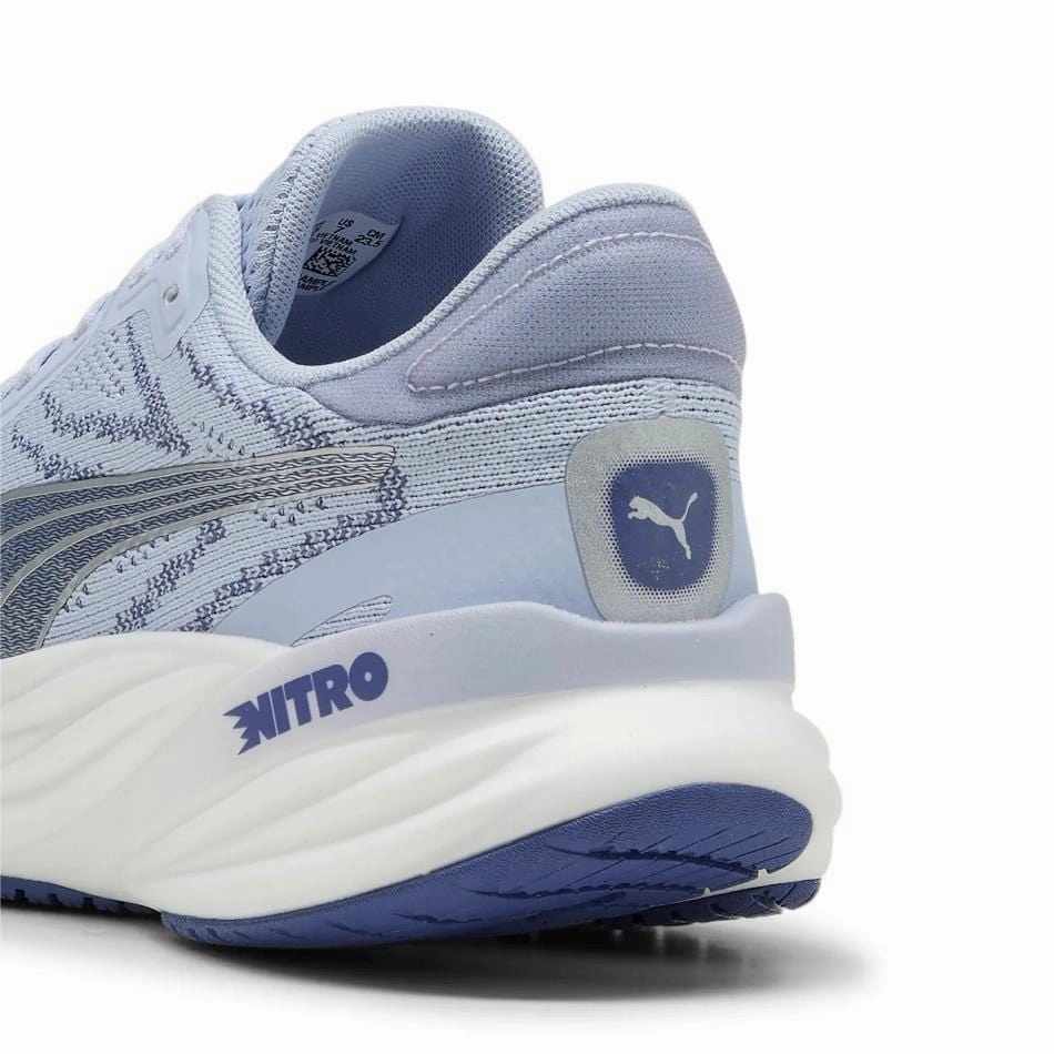 Puma Women's Magnify NITRO 2 Running Shoes in Cool Weather/Blue Crystal SS25 moisture - wicking shoes