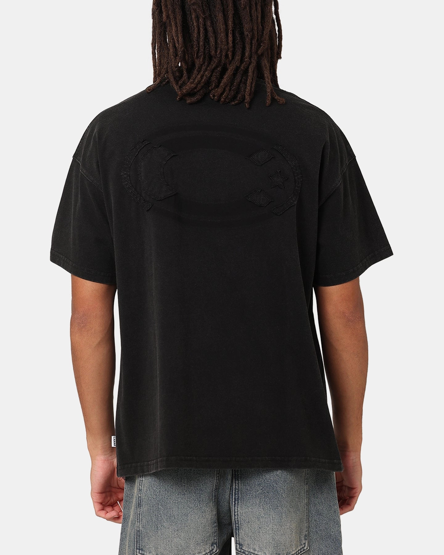 Carre Con-Star Oversized T-Shirt Washed Black skinny but not tight Reinforced Shoulders