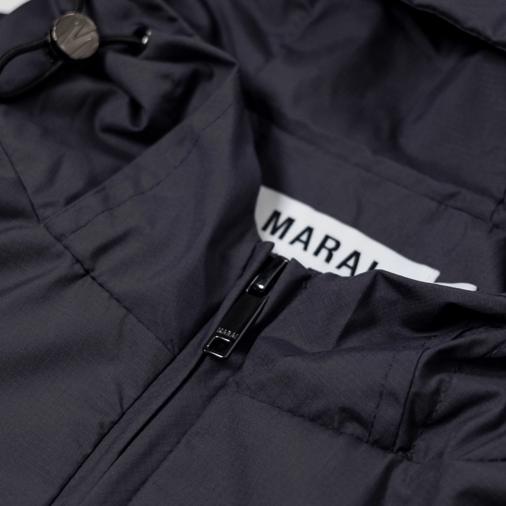 Marai Ripstop Nylon Windbreaker Jacket Men Expandable Sleeve Cuffs Document