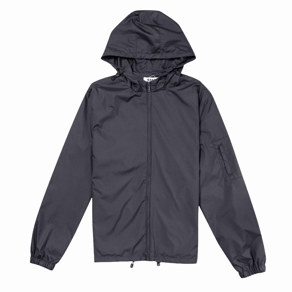 Marai Ripstop Nylon Windbreaker Jacket Men Interchangeable Collar System