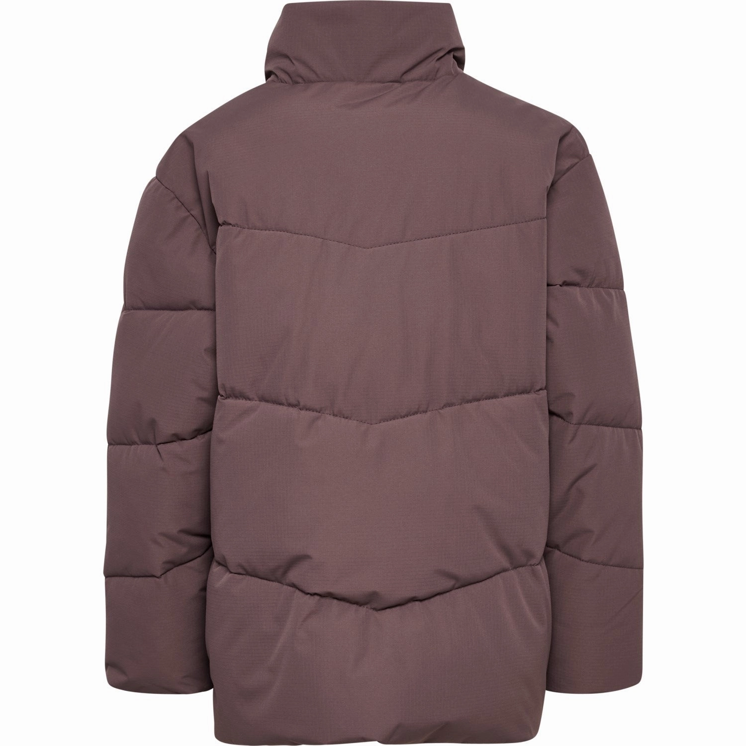 Hummel Peppercorn Puffer Jacket Frictionless Zipper Tracks Subtle Fashion Fit