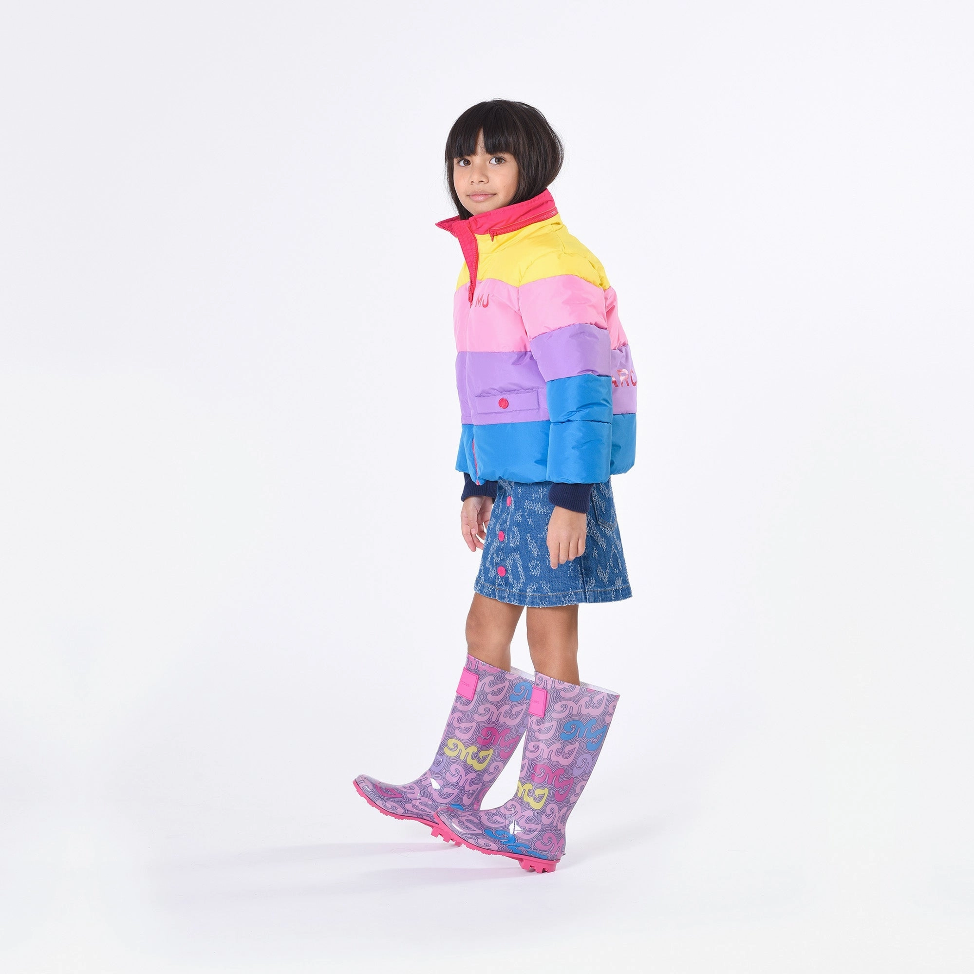 Purple Logo Rain Boots All Ride All-day shock absorption