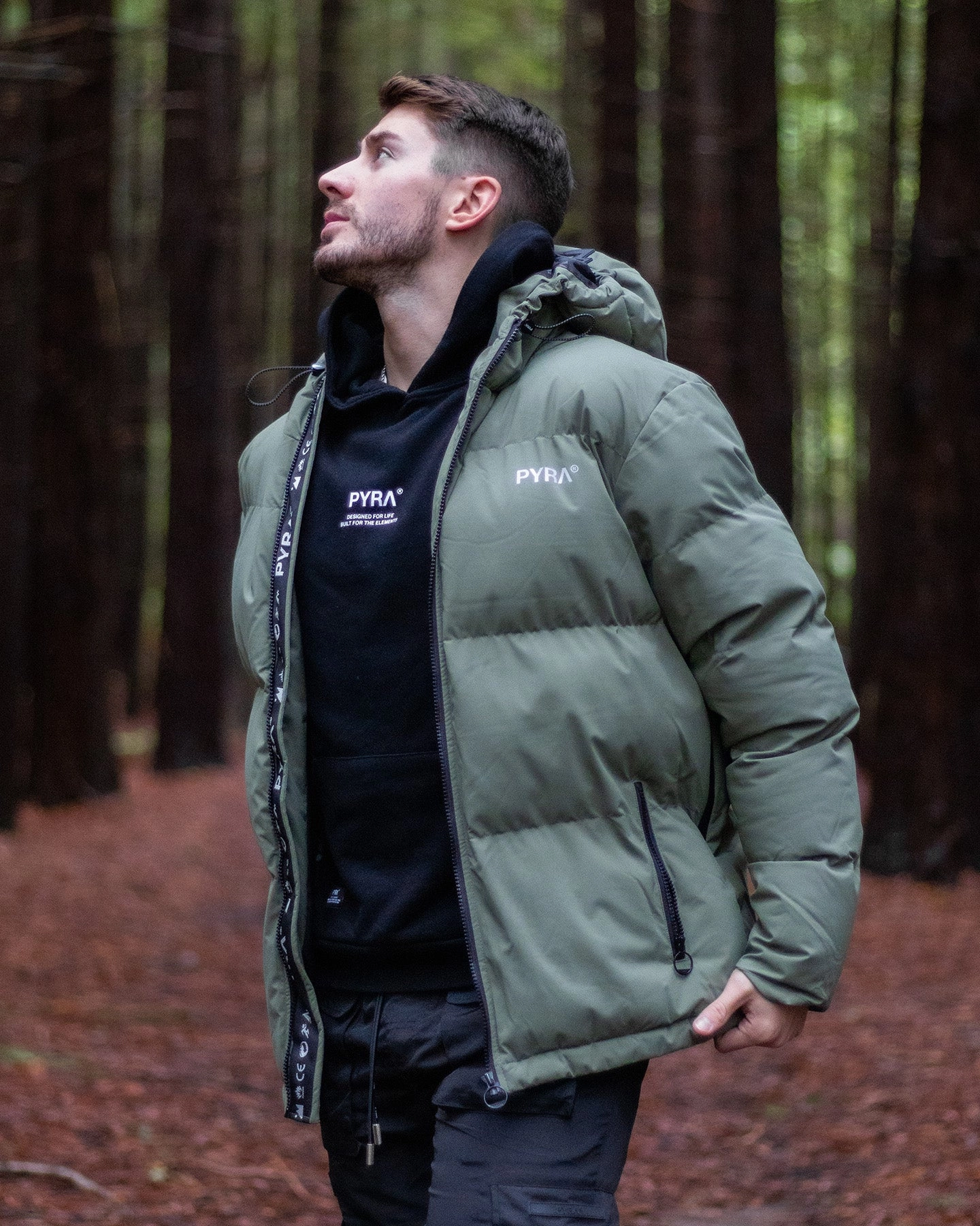 Everyday Jacket pilots PYRA Alpine Puffa Jacket Olive Green