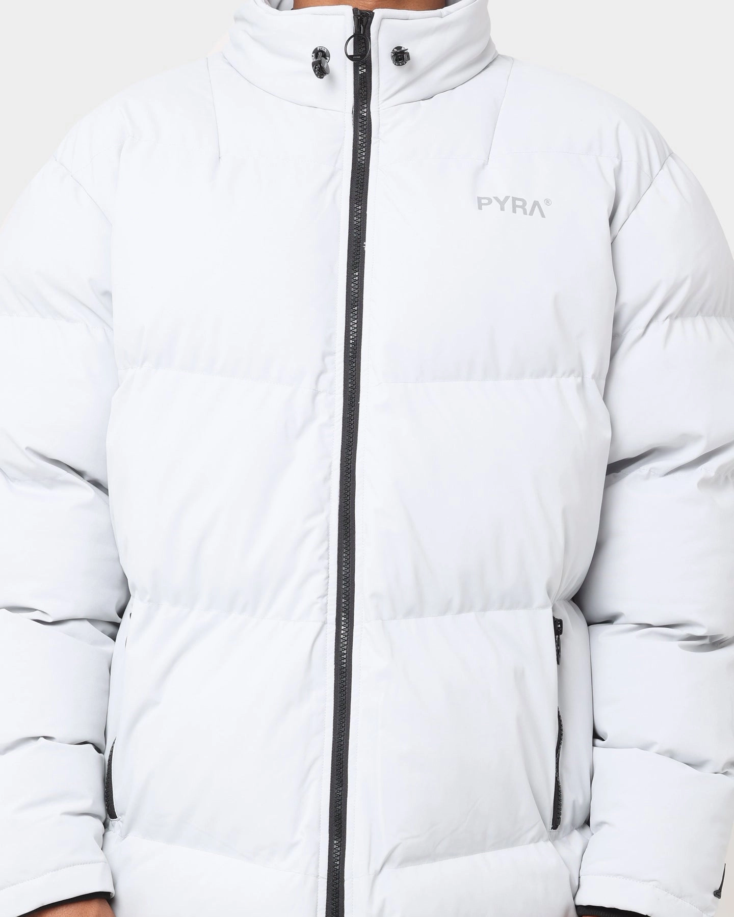PYRA Padded Puffa Jacket Mist Light Coverage monochromatic