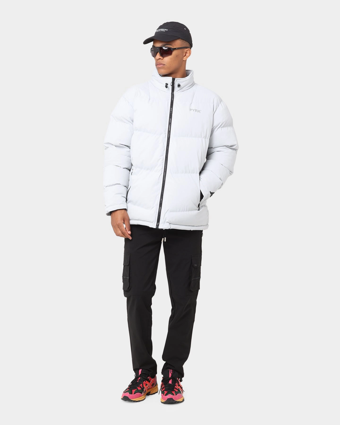 Hooded Alarm PYRA Padded Puffa Jacket Mist