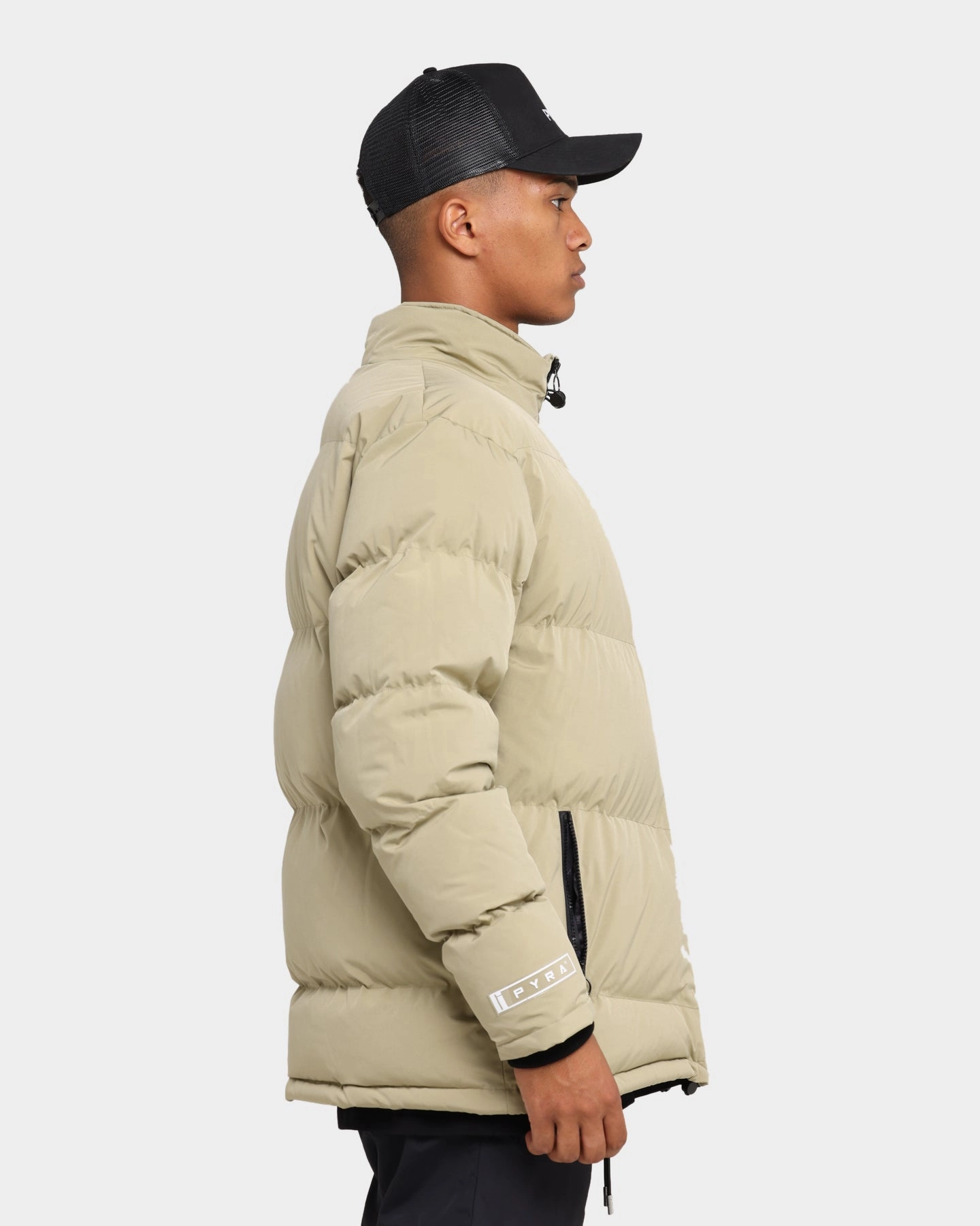 PYRA Padded Puffa Jacket Olive Street Ready