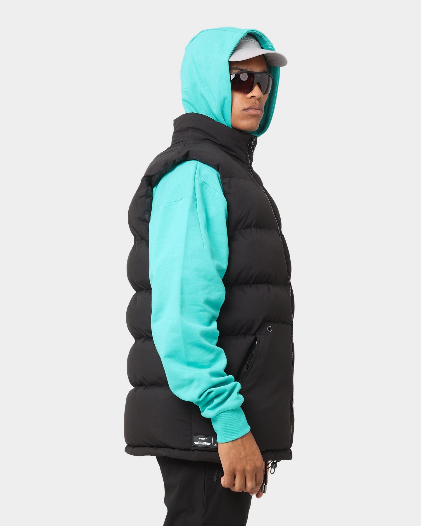PYRA Sleeveless Puffa Vest Black Trail Style