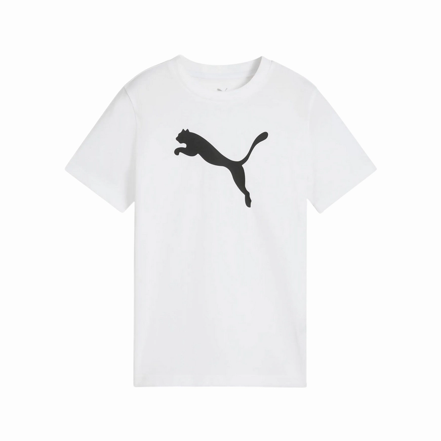 Puma Maglietta Junior Essential - Logo Grande - Bianco Sporty Fashion