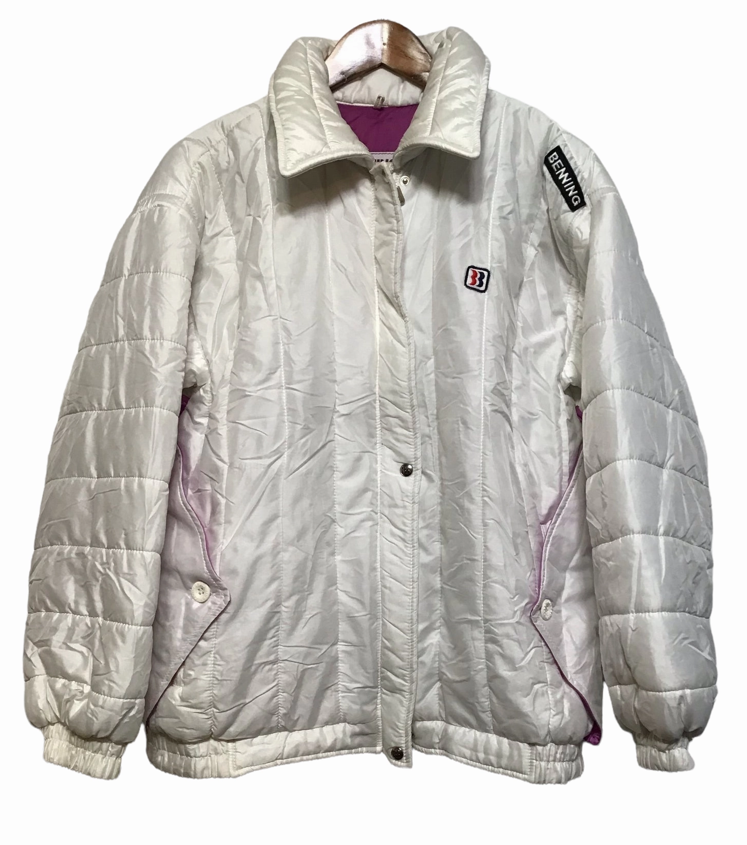 Benning White Collared Sports Jacket (Size L) baristas