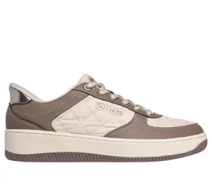 Breathable Knit Structure Skechers Donna Slip-ins Sport Court 2.0 185166/TPBR Beige