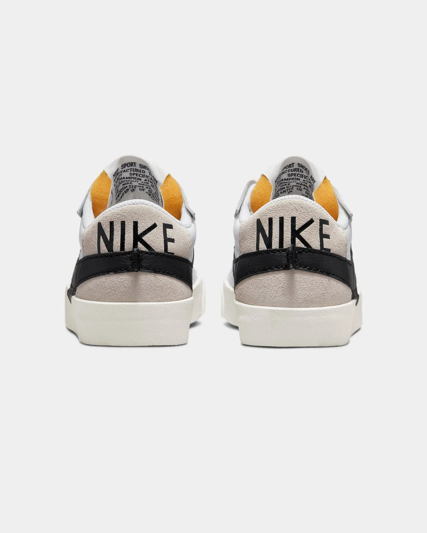 Nike Women's Blazer Low '77 Jumbo White/Black Multi Density Cushion Enhanced Ground Contact Zones