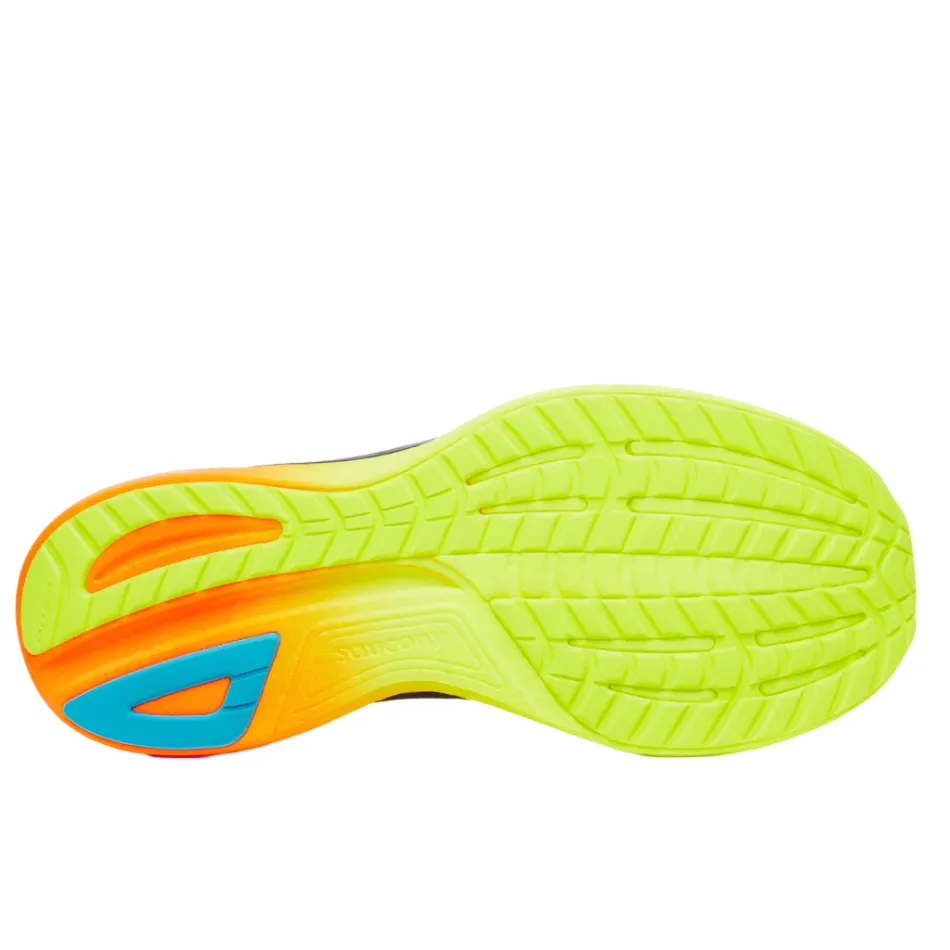 Saucony Men's Ride 18 Running Shoes in Shadow/Vizi - Online Exclusive Wear Flex