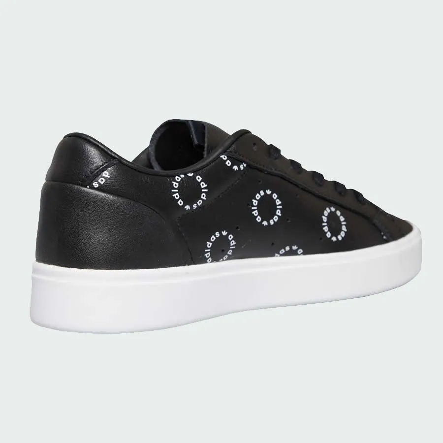 Adidas Originals Women's Monogram Logo Sleek Shoes FW2066 Torsional Stability Bar Contoured Footbed Shape
