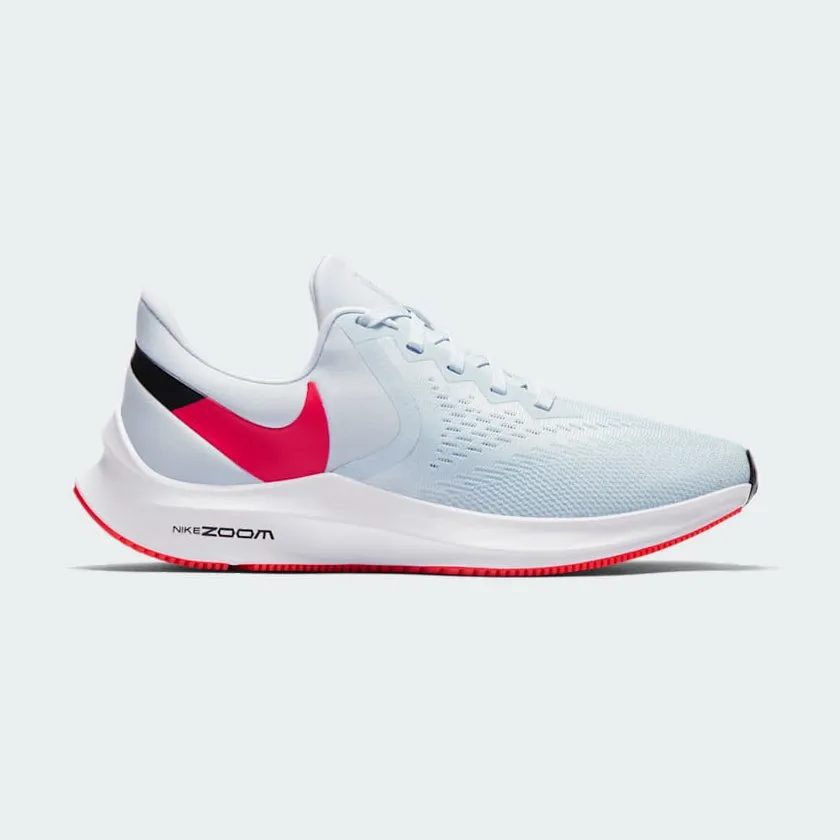 Nike Zoom Winflo 6 Women's Blue Mesh Running Trainers AQ8228 401 Personalizable mesh - lining shoes