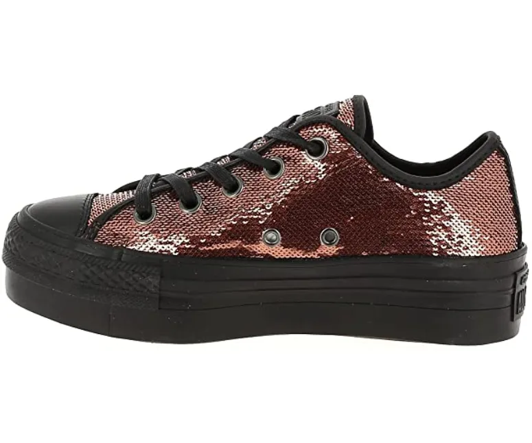 Converse scarpa sneakers da donna con zeppa Platform 559041C rame single - colored Recyclable materials