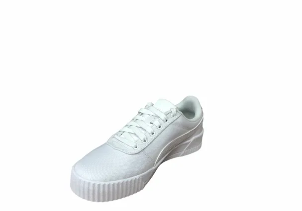 performance enhancing Ultra Light Construction Puma scarpa sneakers da donna in canvas Carina CV 368669 08 bianco