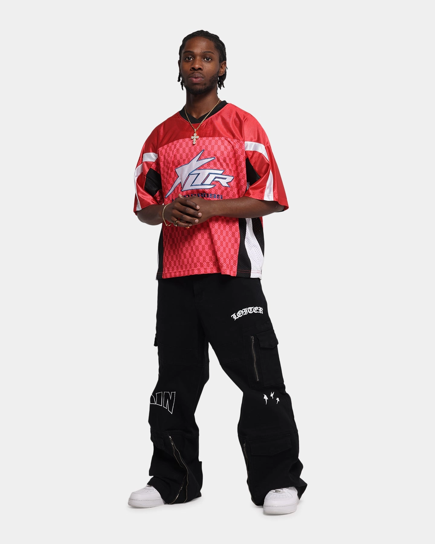 Loiter End Zone Jersey Pink Friction Dispersing Weave