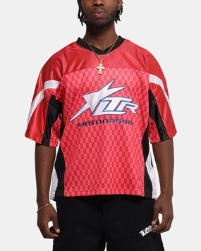 Loiter End Zone Jersey Pink Durable Blends Relaxed Fit