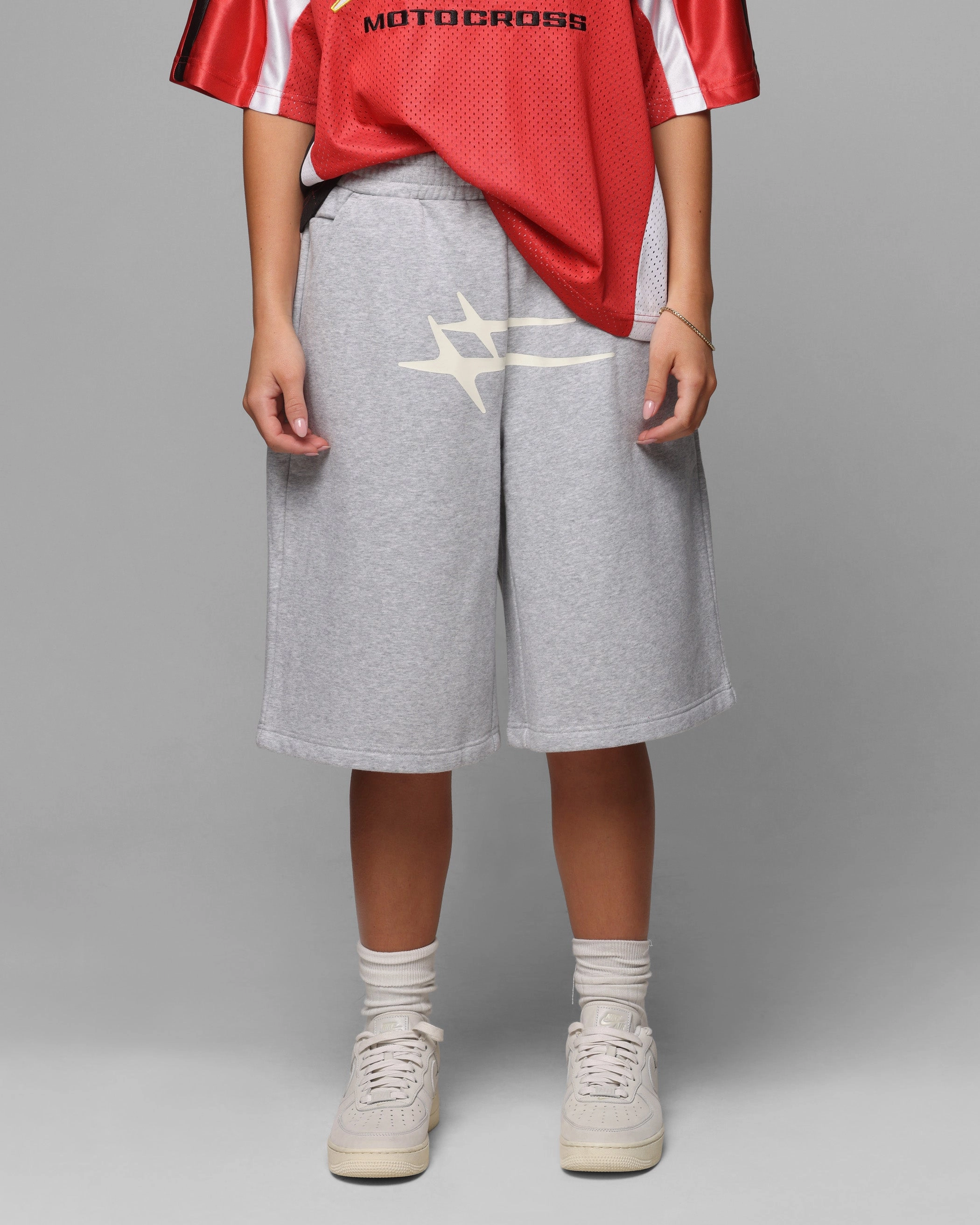 Relaxed Style Weekend Comfort Loiter Hybrid Premium Shorts Grey Marle