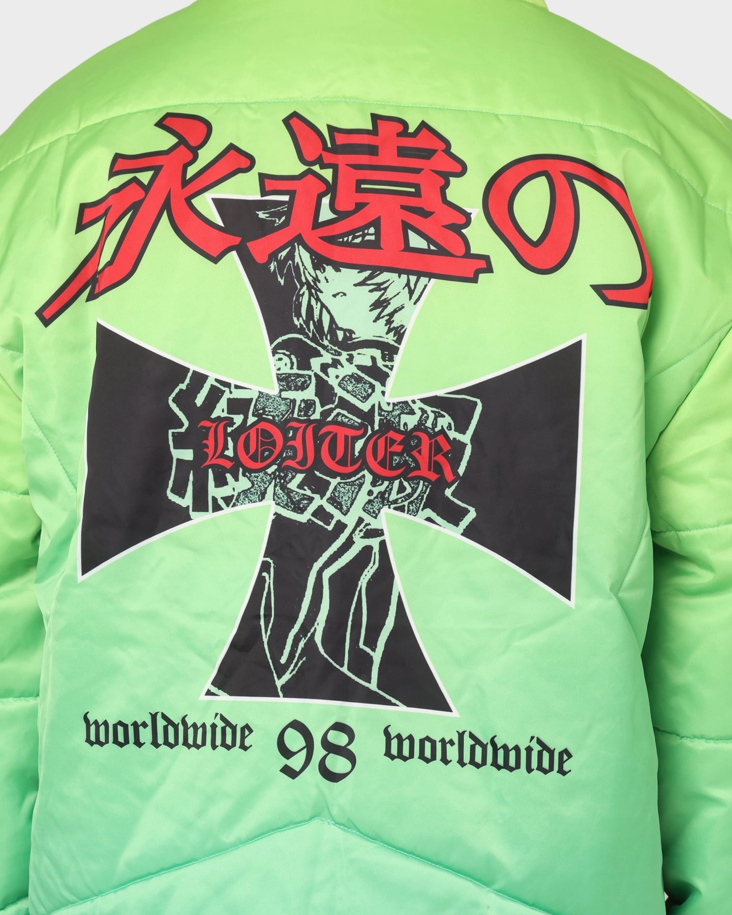 Badge Clean Edge Loiter Eternal Puffer Jacket Neon Green