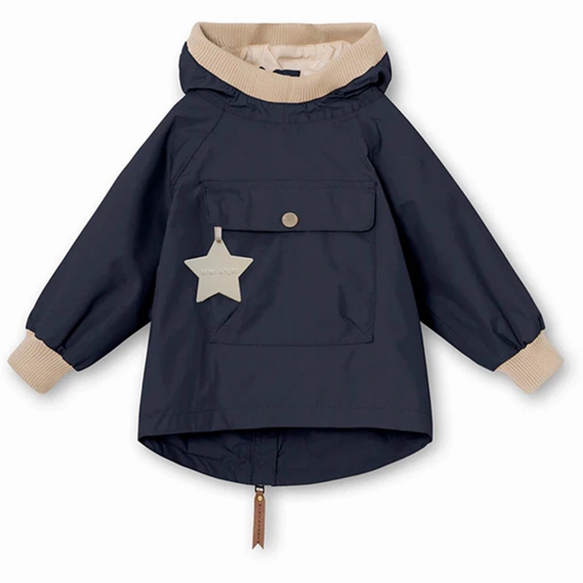 MINI A TURE Baby Vito Spring Anorak Brownie Daily Wear Soft Fleece Lining